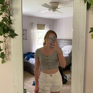 new grey crop top!
